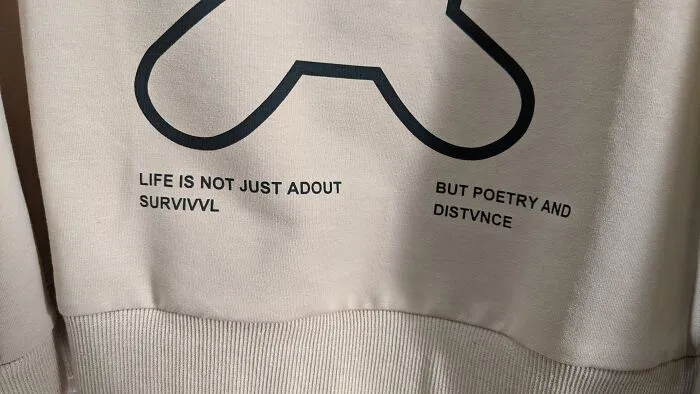 Life Is Not Just Adout Survivvl, But Poetry And Distvnce