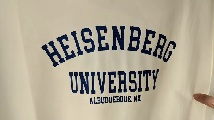 Heisenherd University Albuoueboue, Nx (Supposed To Be Heisenberg University, Albuquerque, Nx)