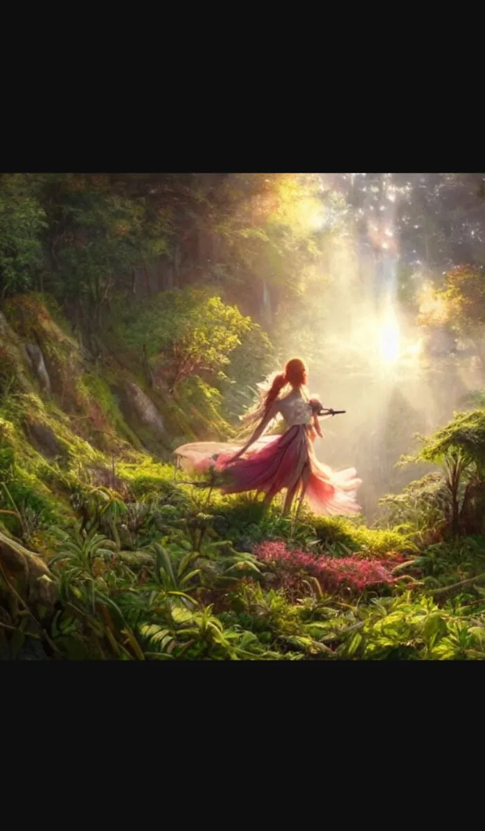 Girl In Forest