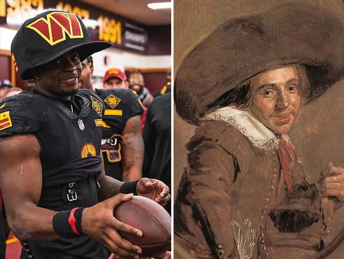 Coincidentally Accurate And Funny Similarities Found Between Art And Sports Moments By This Instagram Account (30 New Pics)