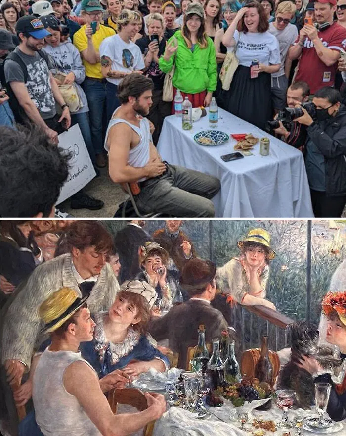 Coincidentally Accurate And Funny Similarities Found Between Art And Sports Moments By This Instagram Account (30 New Pics)