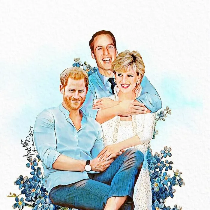 "What If She Was Alive?": Artist Imagines What Life Would Be Like For The Royal Family If Princess Diana Was Still With Us (24 Pics)