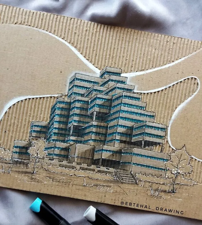 Here Are 26 3D Building Cardboard Artworks Made By This Student Of Architecture