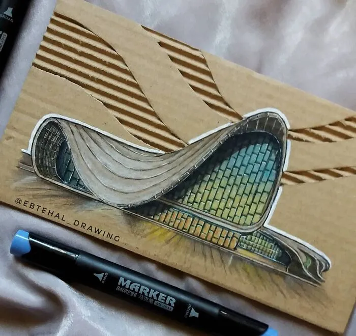 Here Are 26 3D Building Cardboard Artworks Made By This Student Of Architecture