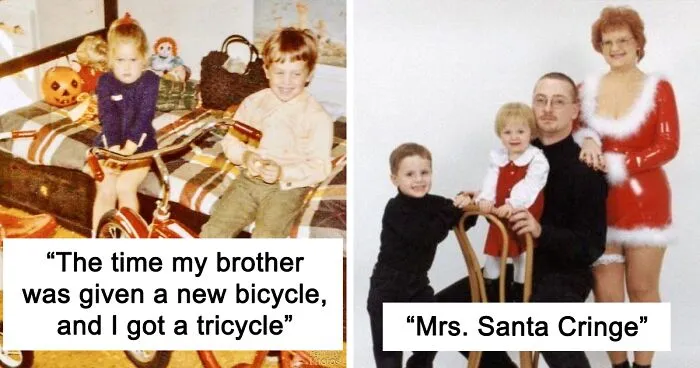 50 Hilarious Family Christmas Photos Shared By People Who Still Cringe At Them Today