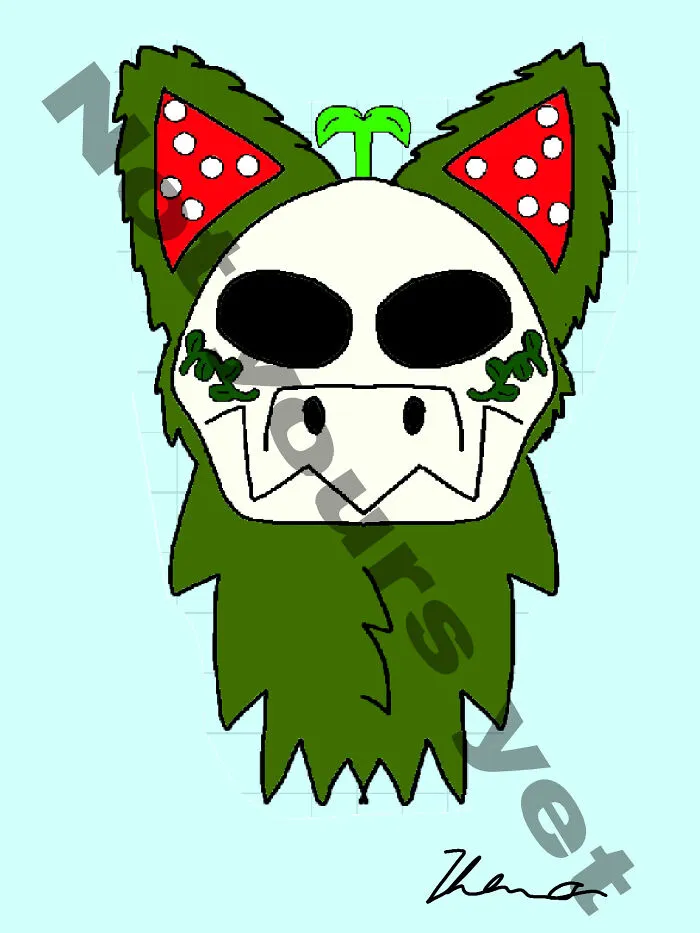 A Character I Gave Away In A Trade, An The Only Time I Was Able To Draw Full Frontal Faces