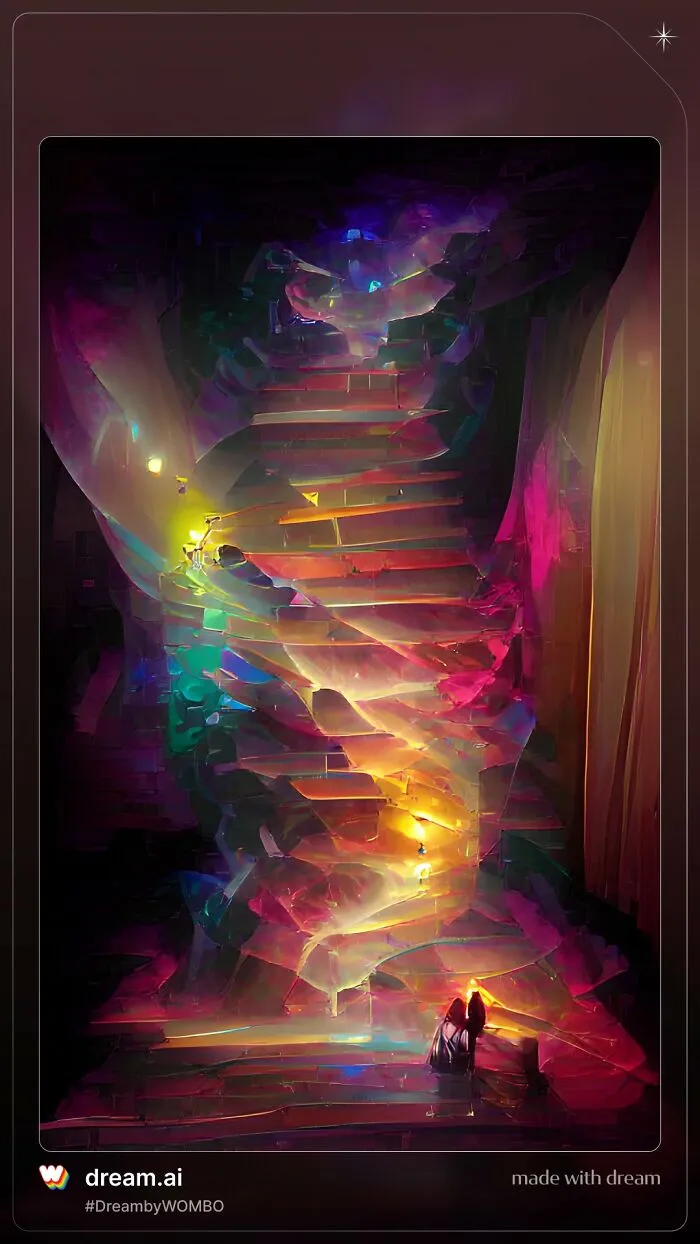 Rainbow Stairs Of Light