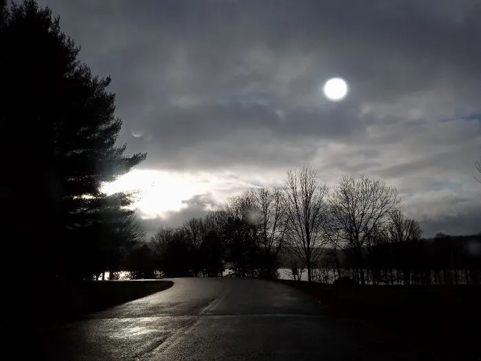 3pm Upstate New York By A State Park Attached To A Reservoir Off Delaware River