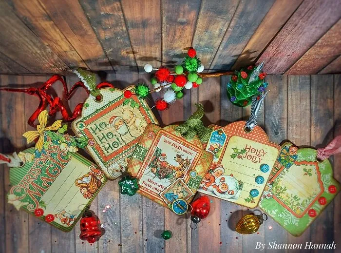 These Are Some Handmade Christmas Tags I Made For A Sweet Old Lady I Work With