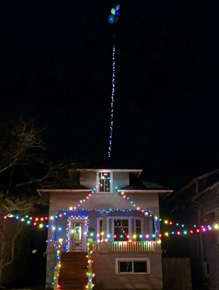 My Dad's Flying Christmas Lights