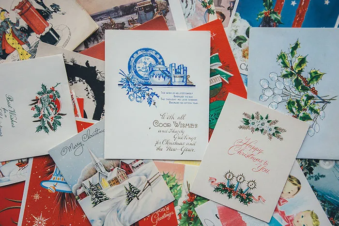 Colorful Christmas cards