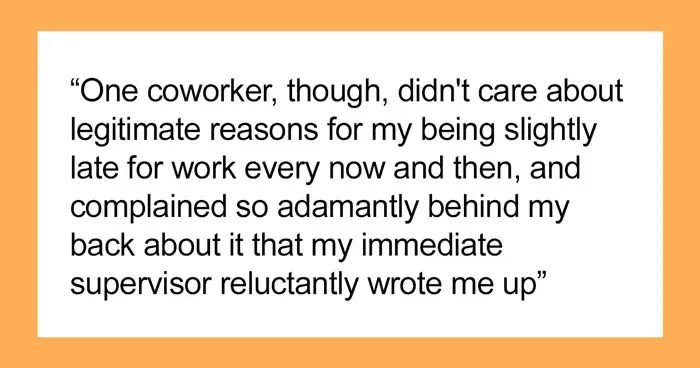 People Can't Believe This Employee’s Revenge On A Colleague Who Exposed Them For Arriving A Few Minutes Late