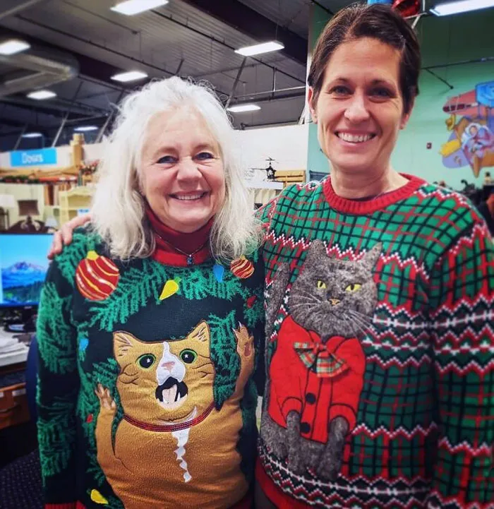 Just Two Crazy Cat Ladies Getting Festive