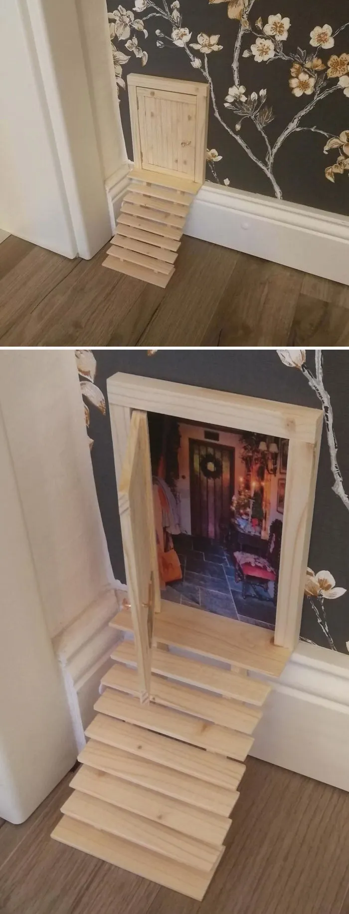 My Wife Wanted A Christmas Gnome Door. So I Made One