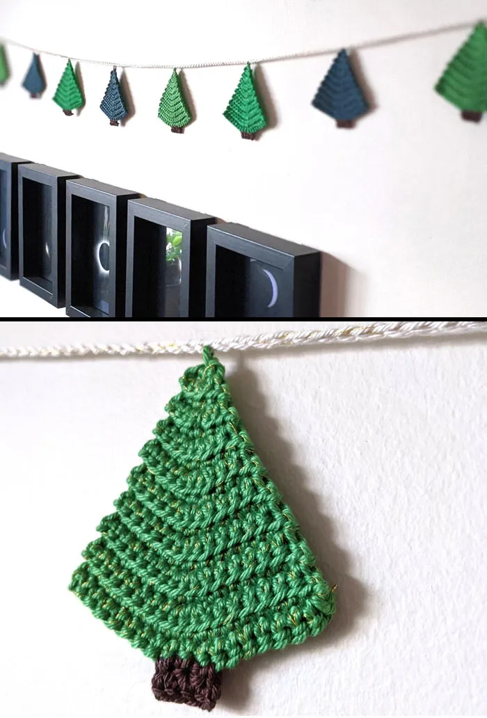I Made A Christmas Tree Garland