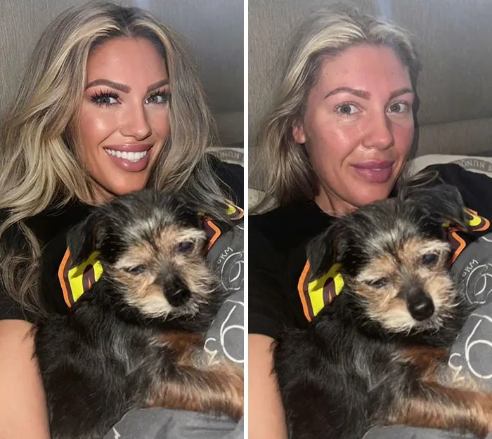 Esta mujer editó sus fotos exageradamente para demostrar la falsedad de lo que vemos en redes sociales (nuevas imágenes)
