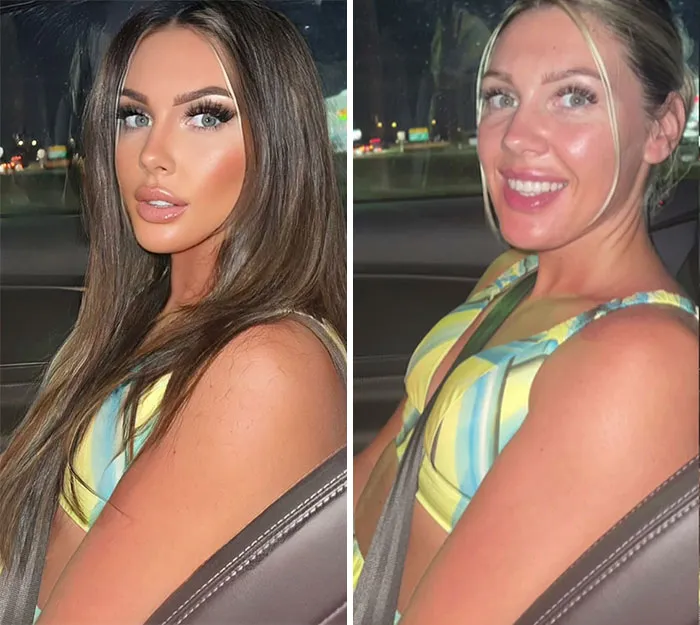 Esta mujer editó sus fotos exageradamente para demostrar la falsedad de lo que vemos en redes sociales (nuevas imágenes)