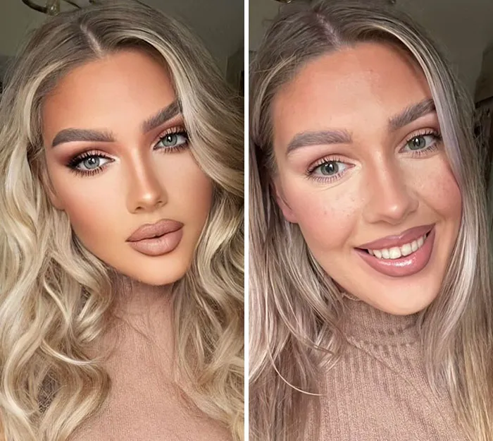“Proof That Social Media Is Fake”: 35 Heavily-Edited Photos By This TikToker Showing Just How Fake Social Media Can Be (New Pics)