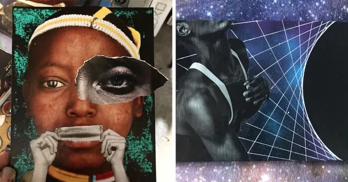 I Upcycle Canvases, Cut Up Magazines, And Use Paints To Make My Art (20 Pics)