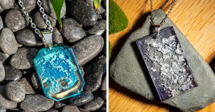 I Make Nature-Inspired Resin Jewelry (22 Pics)