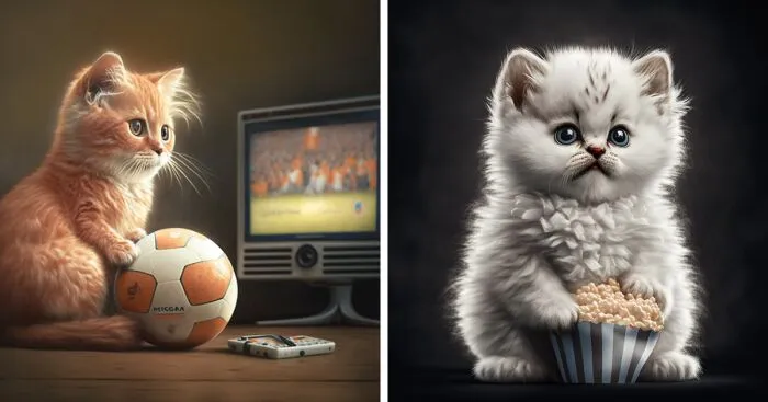 I Made These Purrrfect Fans Of Football (17 Pics)