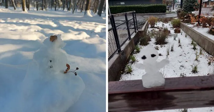 Hey Pandas, Post A Picture Of Your Snowman (Closed)