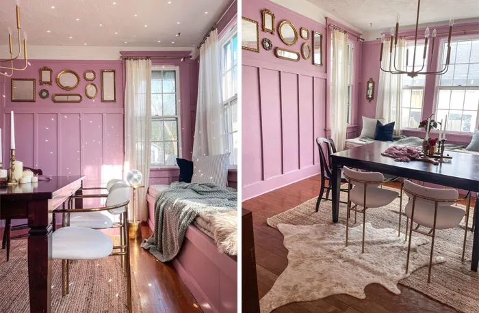 Went A Daring Route And Painted My Dining Room Pink 💅🏼