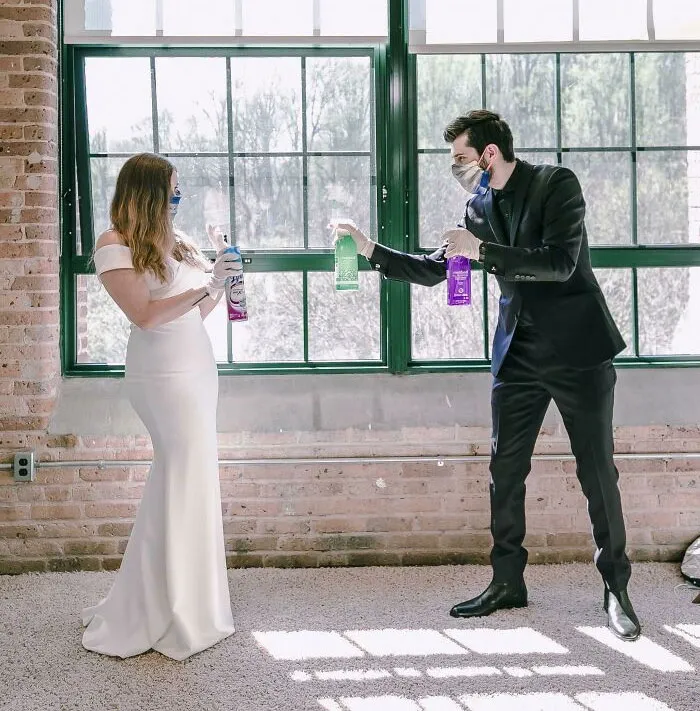 The Wedding Was Postponed So We Had A Quarantine Wedding Instead