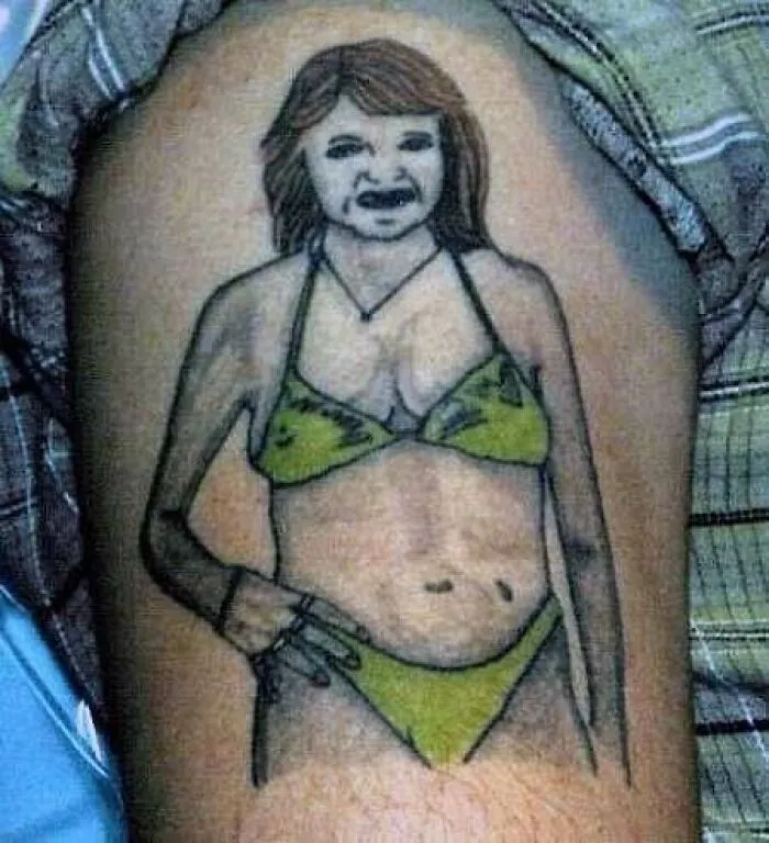 Oh My!! The Arms, The Teeth, Just... Everything!! They Truly Hate This Person They Had Tattooed On Them!!