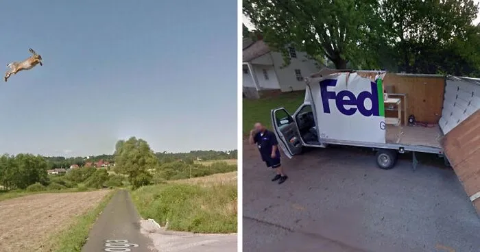 50 Of The Most Amusing And Ridiculous Moments Ever Captured By Google Street View Cameras
