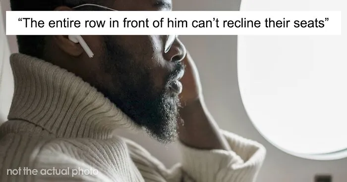 Man Confronts "Giant" 6'8" Man After He Stopped Him From Reclining His Seat On A Plane