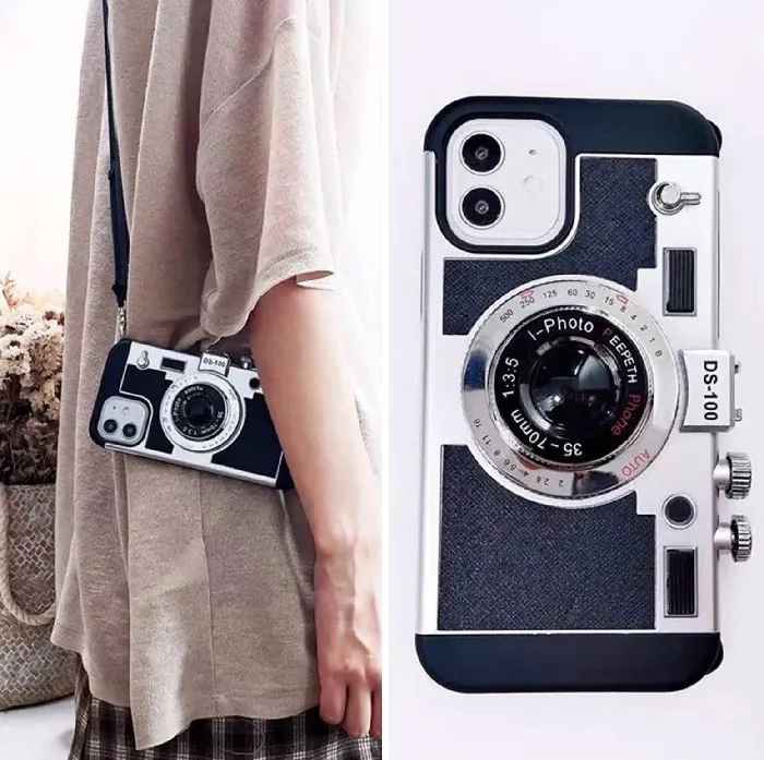 3D Retro Camera Case For iPhone