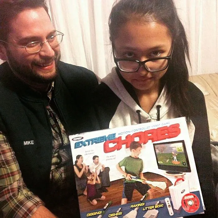Welcome Back Chellsey. Look What Santa Got For You A Wii Extreme Chore Games