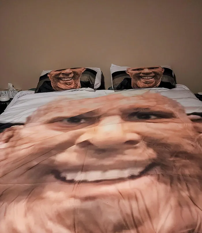Daughters Got Us These For Christmas. Decided To Put Them On The Bed For Us Since We Kept "Forgetting"