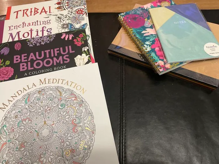 Colouring Books, Blank Notebooks, Calendar