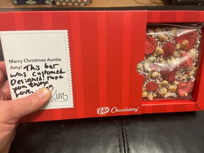 Custom-Designed Chocolate By My Nephew From Kitkat “Chocolatory”