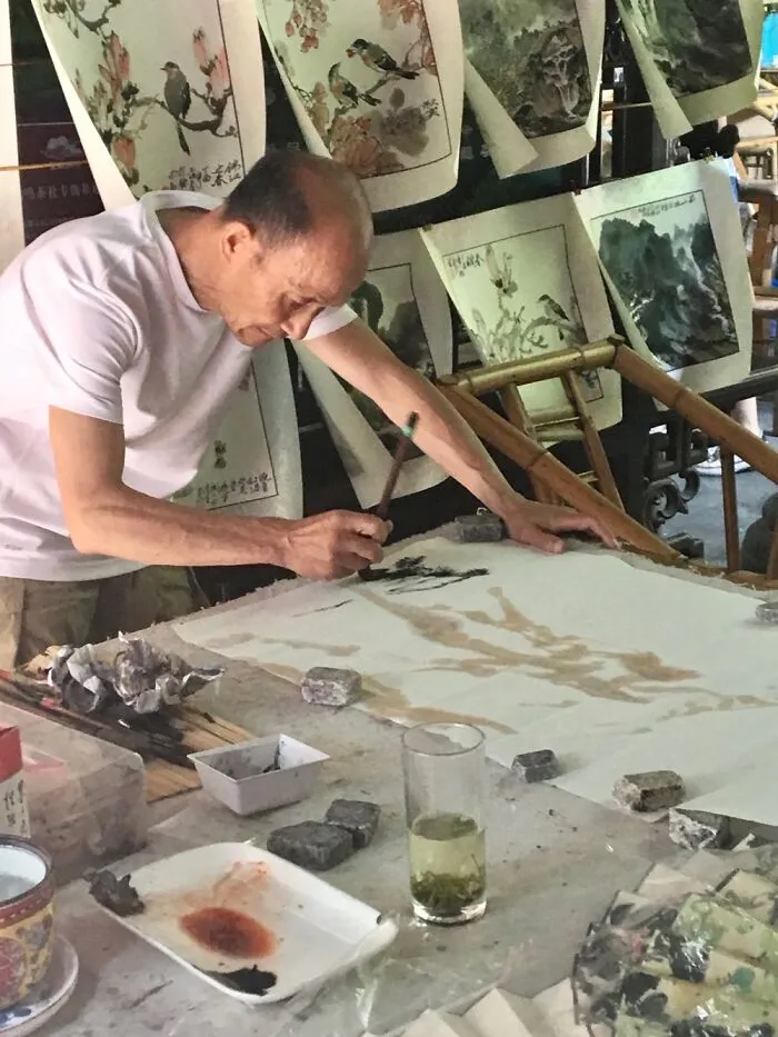 An Artist, Chengdu People’s Park, China