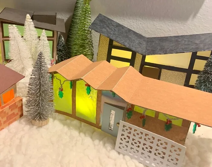 I Made A Mini Christmas Village Of My Childhood Neighborhood (5 Pics)