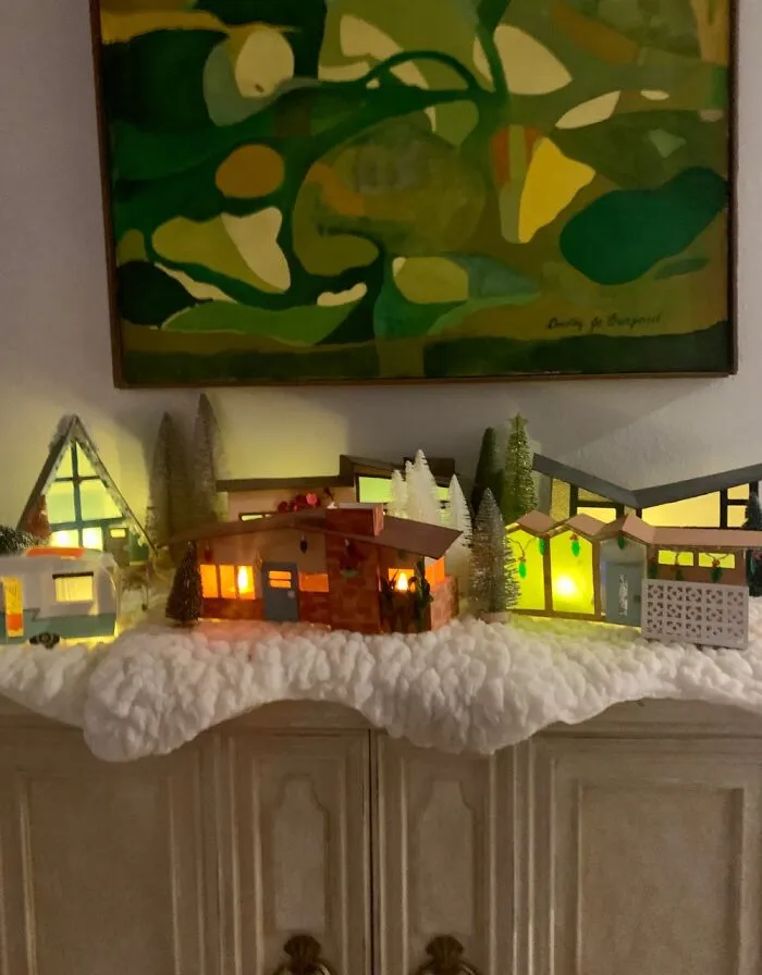 I Made A Mini Christmas Village Of My Childhood Neighborhood (5 Pics)
