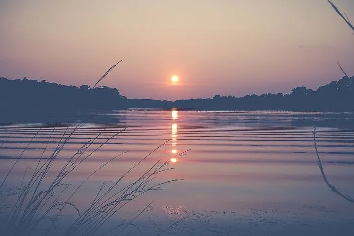 Sunset At The Lake Near My House