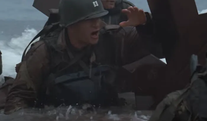 Beach Scene In Saving Private Ryan (1998)