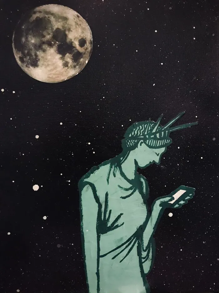 I Upcycle Canvases, Cut Up Magazines, And Use Paints To Make My Art (20 Pics)