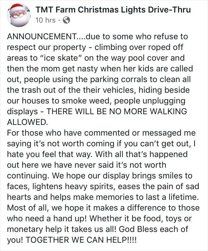 A Local Family Has Been Doing A Christmas Village For Years! They Never Accepted Payment, Only Donations. They’ve Been Open For One Day This Year And Then This Happens