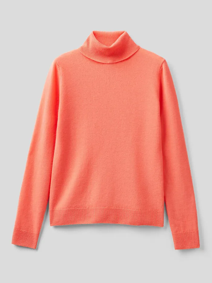 A Peach Turtle Neck