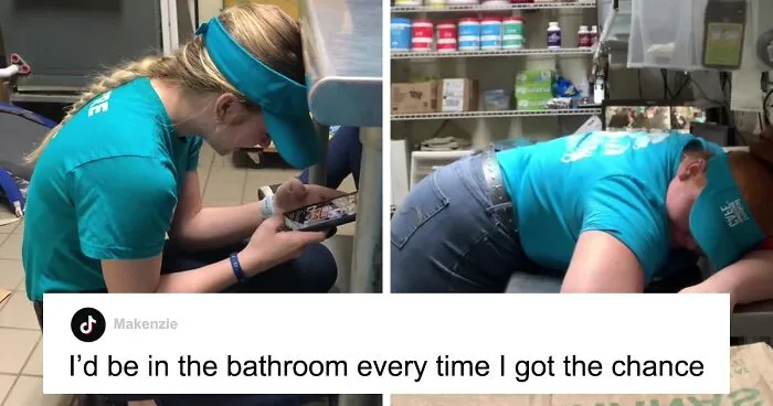 Employees Are Roasting This Cafe's "No Chairs" Policy, The Video Goes Viral With Over 142K Views