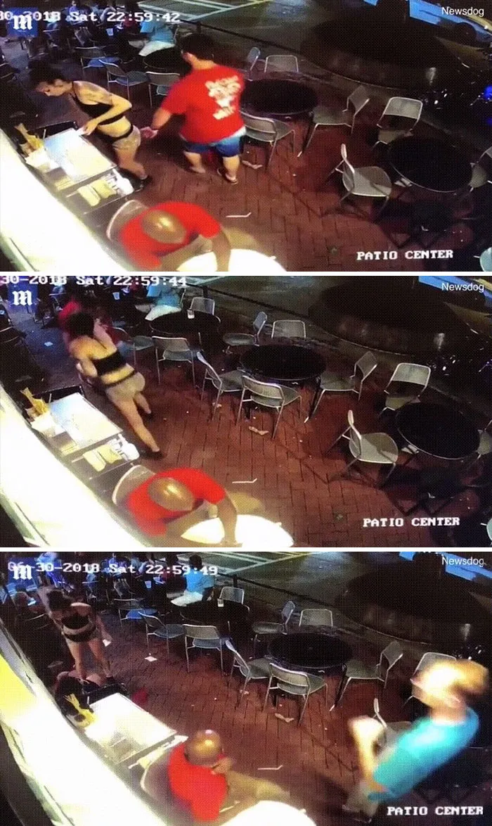 La camarera no se anda con tonterías en cuanto al acoso sexual