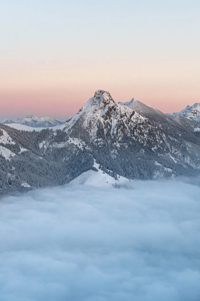 Sunset Hike On German/Austrian Alps