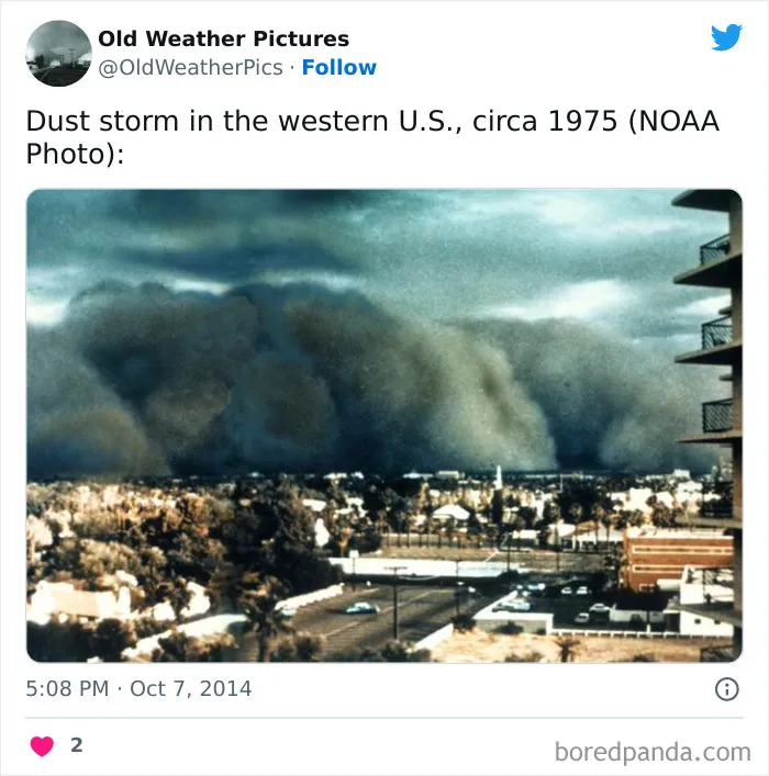 30 Extreme And Crazy Weather Examples From The Past, As Shared On This Twitter Page