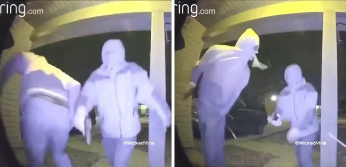 Un tipo se dispara en la pierna, intentando irrumpir en una casa
