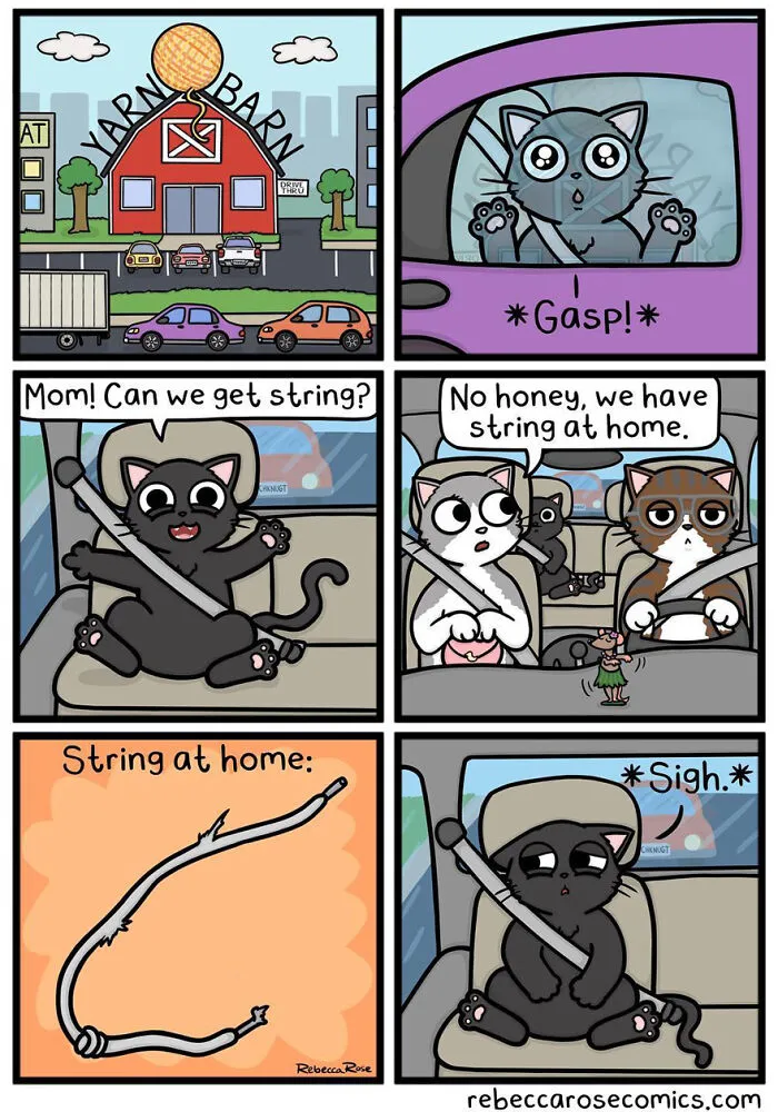 50 Funny And Cute Comics Inspired By The Artist's Life With Her Boyfriend And 3 Cats